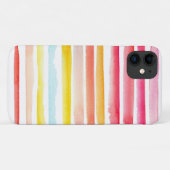 Sommer bunt gestreift Pastellfarben modern Case-Mate iPhone Hülle (Rückseite (Horizontal))