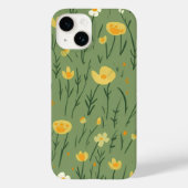 Sommer-Buttercups auf Grün Case-Mate iPhone Hülle (Rückseite)