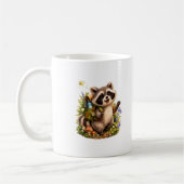 Sommer-Camping-Waschbär-Tasse – Süße Wald-Explorat Kaffeetasse (Links)