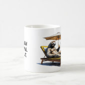 Sommer-Chill-Vibes Faultier Kaffeetasse (Mittel)