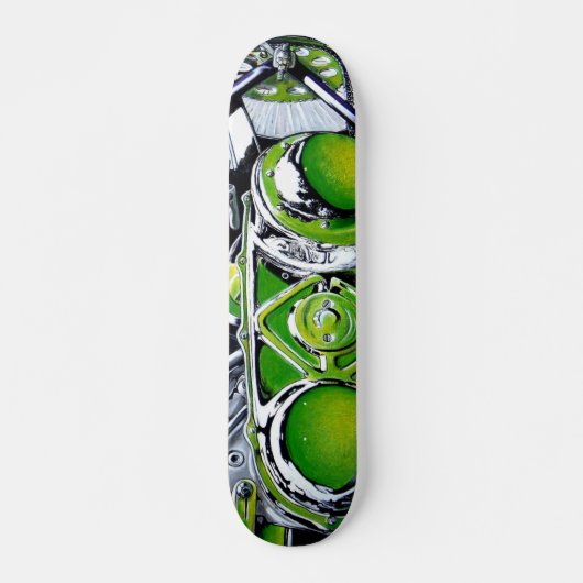 Sommer-Chrom Skateboard (Vorne)