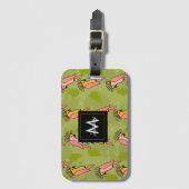 Sommer-Cockatoo Vögel Monstera Grüne Gepäckanhänger (Vorderseite Vertikal)