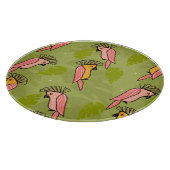 Sommer-Cockatoo Vögel Monstera Grüne Schneidebrett (Ecke)