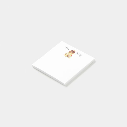 Sommer Cocker spaniel Post-it Klebezettel (angewinkelt)