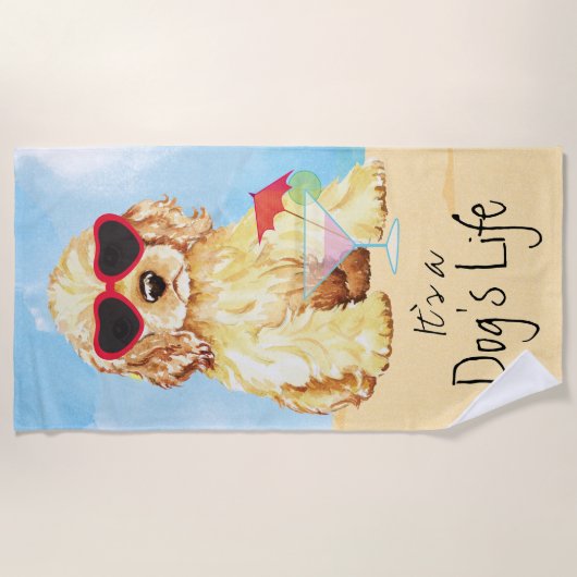 Sommer Cocker spaniel Strandtuch (Vorderseite)