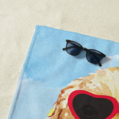 Sommer Cocker spaniel Strandtuch (Beispiel)