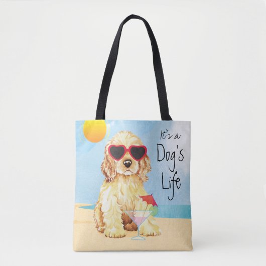 Sommer Cocker spaniel Tasche (Vorderseite)