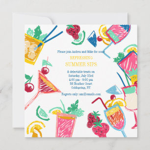 Sommer-Cocktail-Einladung Einladung