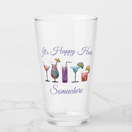 Sommer-Cocktail-glückliche Stunde irgendwo Glas (Vorderseite)