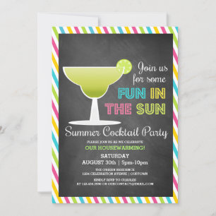Sommer-Cocktailparty-Einladungen Einladung