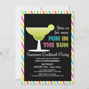 Sommer-Cocktailparty-Einladungen Einladung