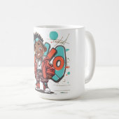Sommer Cool Jay ~ AiKo Kids Kaffeetasse (VorderseiteRechts)