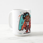Sommer Cool Jay ~ AiKo Kids Kaffeetasse (Vorderseite Links)