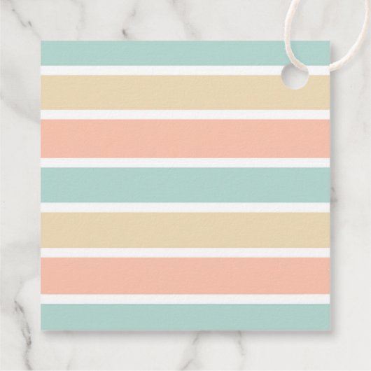 Sommer Cool | Tropical Beach Ice Creme Geschenkanhänger (Rückseite)