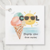 Sommer Cool | Tropical Beach Ice Creme Geschenkanhänger (Vorderseite)