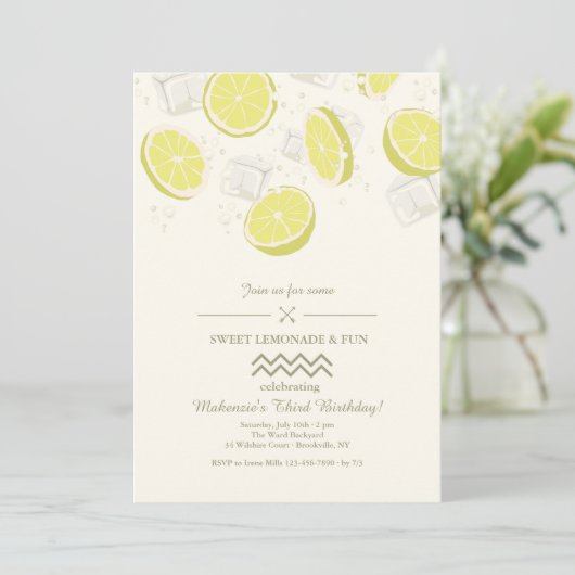 Sommer Cooler Einladung (Stehend Vorderseite)