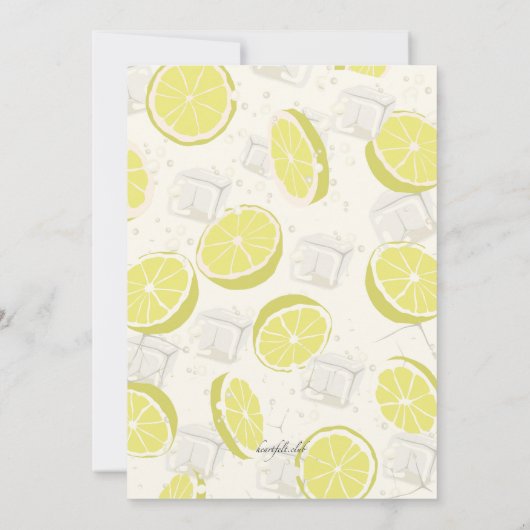 Sommer Cooler Einladung (Rückseite)