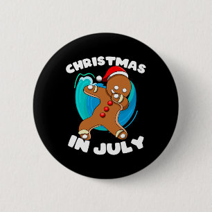 Sommer Dabbing Lebkuchenmann Weihnachten Junge Chr Button