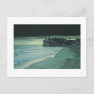 Sommer-Dämmerung bei Sitges Postkarte