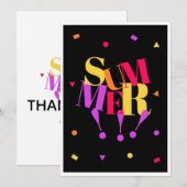 Sommer  dankeskarte (Vorne/Hinten)