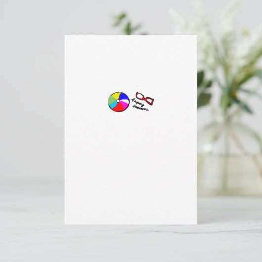 Sommer! Dankeskarte (Stehend Vorderseite)