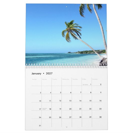 Sommer das ganze Jahr lang, 2010 Kalender (Jan 2027)