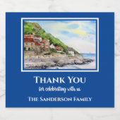 Sommer der häuslichen Erwärmung in Runswick Bay En Schaumweinetikett (Einzelnes Label)