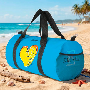 Sommer der Liebe - Benutzerdefinierter Name Duffle Bag