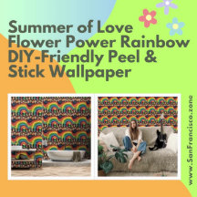 Sommer der Liebe Blume Power Regenbogenschalen und