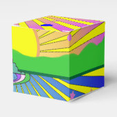 Sommer der Liebe Farbenfrohe psychedelische 60er 7 Geschenkschachtel (Vorderseite)