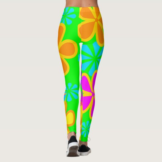 Sommer der Liebe - Power Retro Leggings (Rückseite)