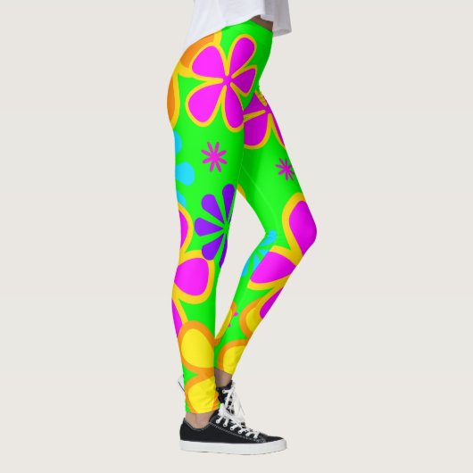 Sommer der Liebe - Power Retro Leggings (Rechts)
