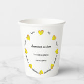 Sommer der Liebe -Strand oder See- Benutzerdefinie Pappbecher (Vorderseite)