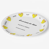 Sommer der Liebe -Strand oder See- Benutzerdefinie Pappteller (Schrägansicht)