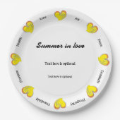 Sommer der Liebe -Strand oder See- Benutzerdefinie Pappteller (Vorderseite)