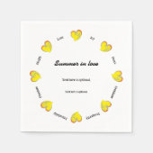 Sommer der Liebe -Strand oder See- Benutzerdefinie Serviette (Vorderseite)