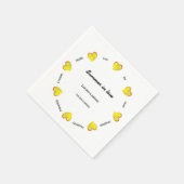 Sommer der Liebe -Strand oder See- Benutzerdefinie Serviette (Ecke)