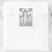 Sommer der Mutter Natur Quadratischer Aufkleber (Tasche)