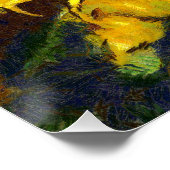 Sommer der Sonnenblumen Kunststil Poster (Ecke)