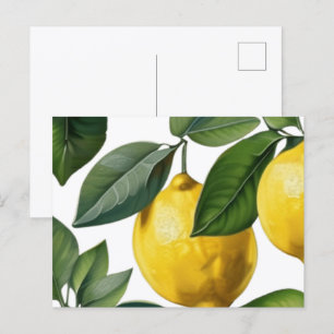 Sommer der Zitronen Postkarte