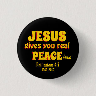 Sommer des 69. 50. Jahrestags JESUS REAL FRIACE Button