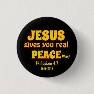 Sommer des 69. 50. Jahrestags JESUS REAL PEACE Button