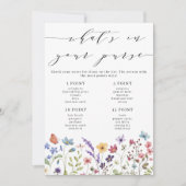 Sommer des Blumenfrühlings Was ist in deinem Purse Einladung (Vorderseite)