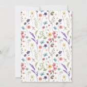 Sommer des Blumenfrühlings Was ist in deinem Purse Einladung (Rückseite)