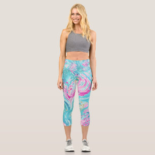 Sommer des Karibischen Korallenriffs "Tropical Pas Capri Leggings