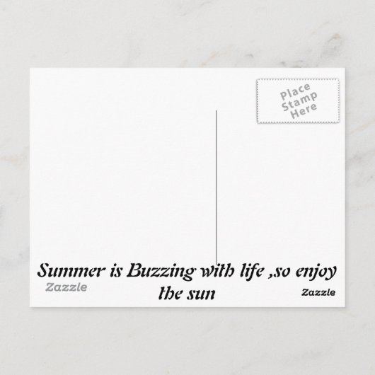 Sommer des Lebens Postkarte (Rückseite)