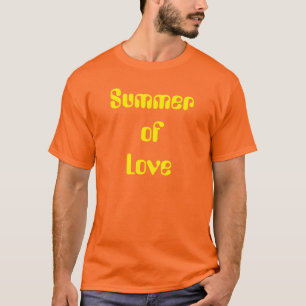 Sommer des Liebehippie-Krawatten-T - Shirt Groovy