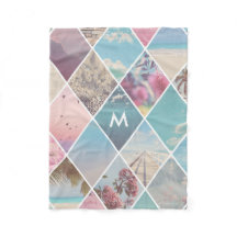 Sommer-Diamant-Muster-Monogramm