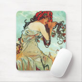 Sommer, die Jahreszeiten, Mucha Mousepad (Mit Mouse)