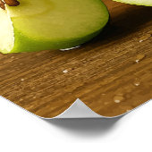 Sommer - Die Mauer des grünen Apfelsaftes drucken Poster (Ecke)